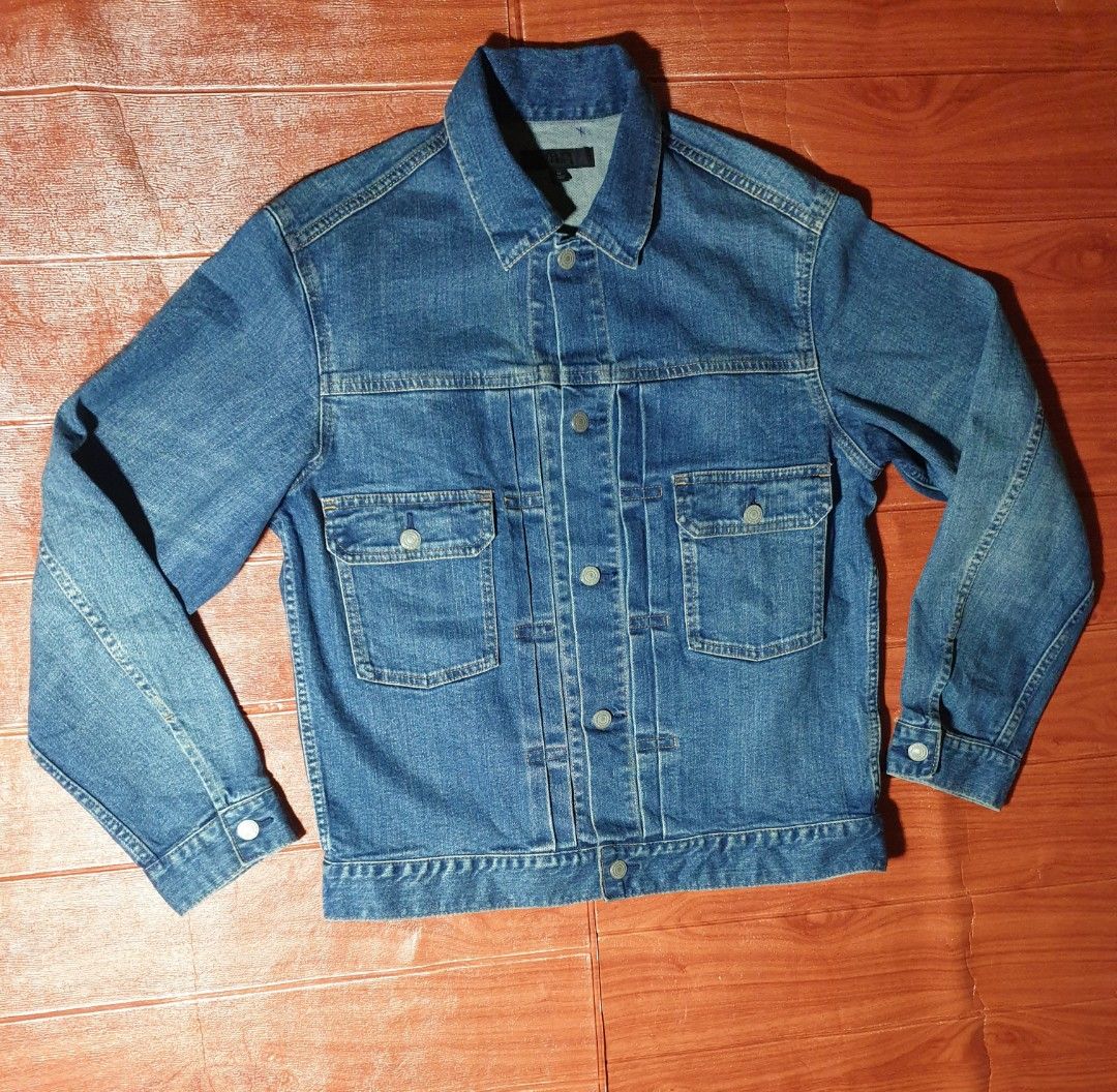 Jaket discount jeans uniqlo