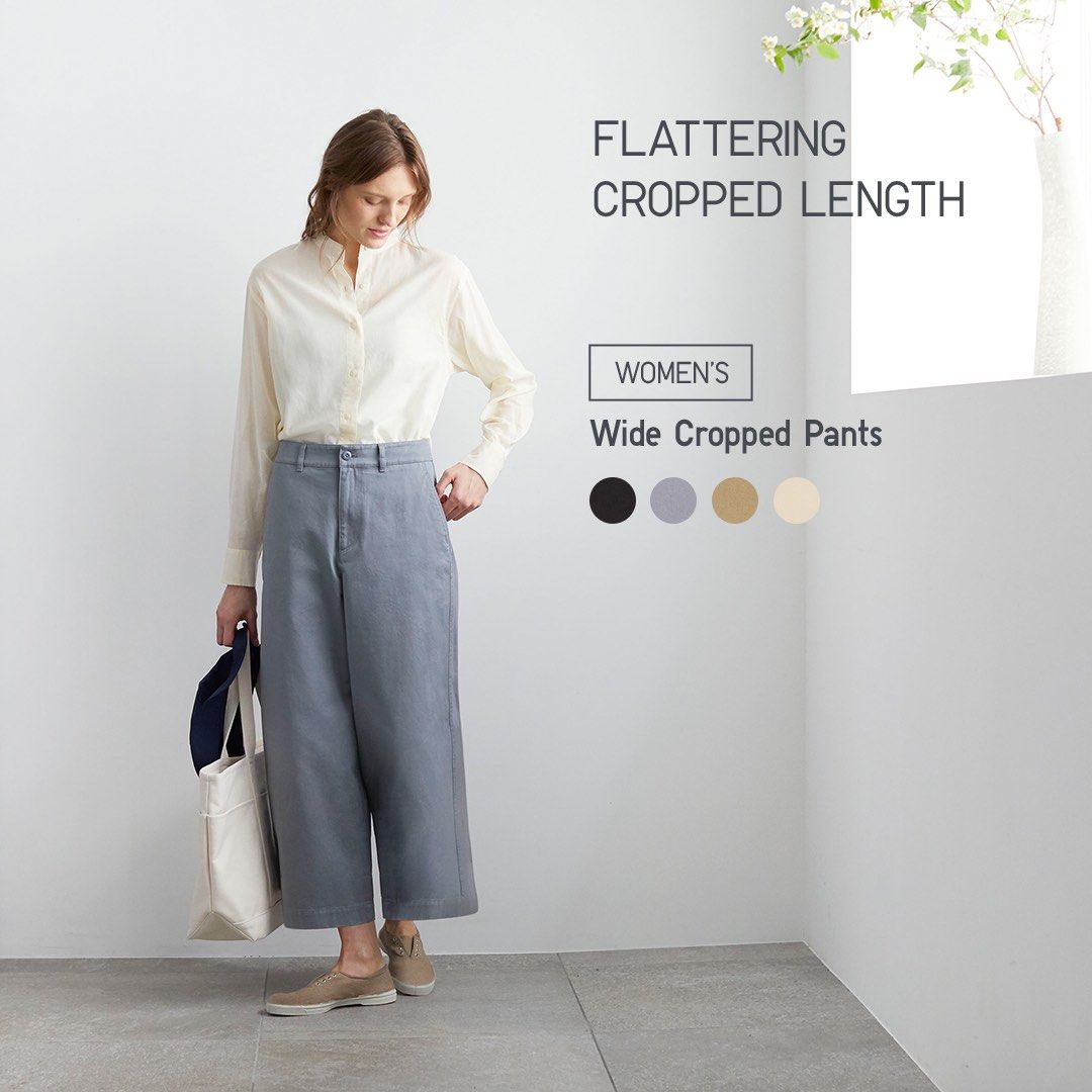 Uniqlo Womens Cropped Pants (Category: Other Bottoms) located in Manila. Submitted by iluvbiscoffcookie (Listing ID 1246724405, Image 1). Description: Waist- 70 cm (28 in) Hips- 97 cm (35 in).