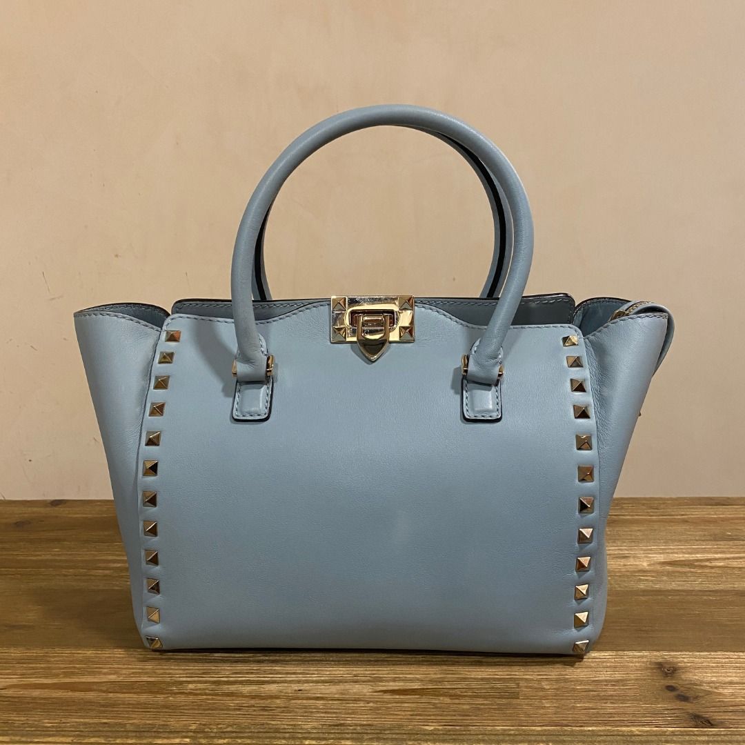 FLASH SALE Valentino Rockstud Tote in blue Luxury Bags