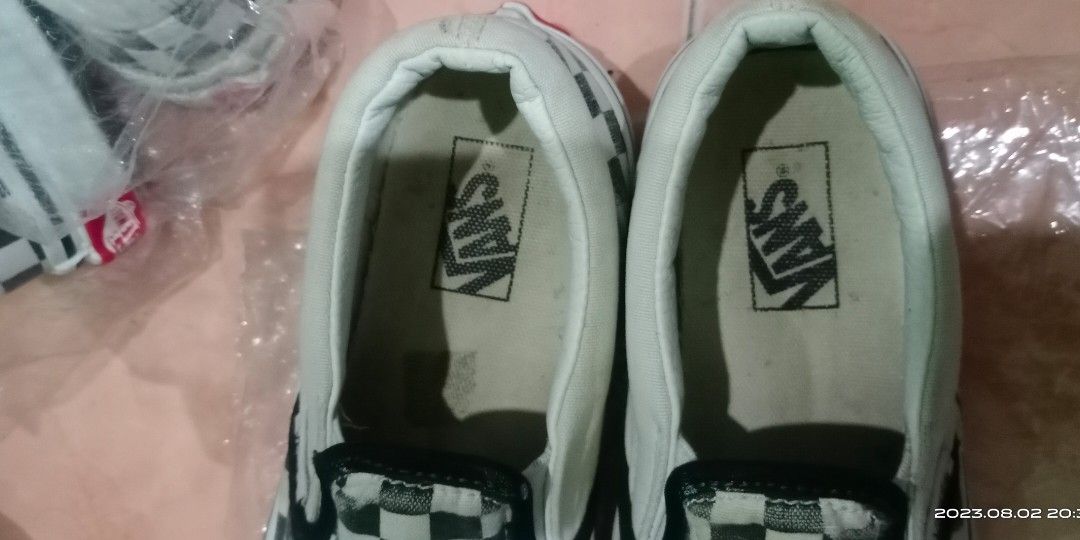 Vans checked Babies Kids Babies Kids Fashion on Carousell