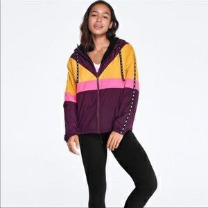 Victoria Secret Pink Full Zip Sherpalined Jacket Women s Fashion
