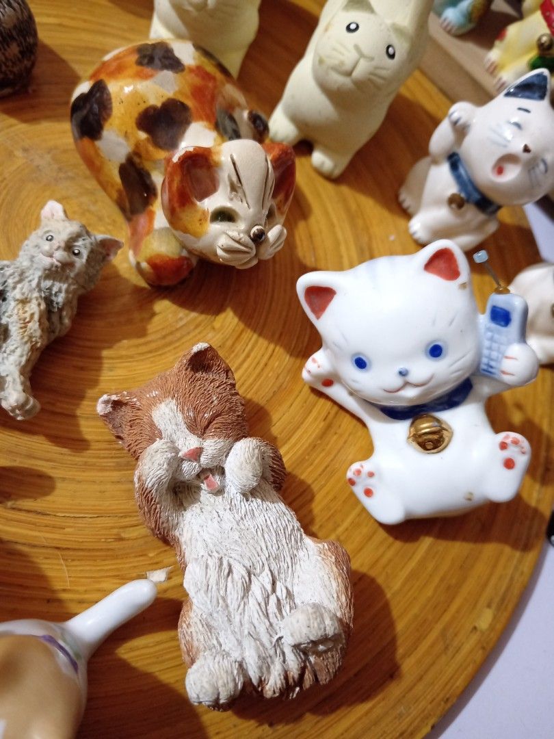 Cat Display Model Vintage cat Display Assorted as is Japanese display 33pcs, Hobbies ...