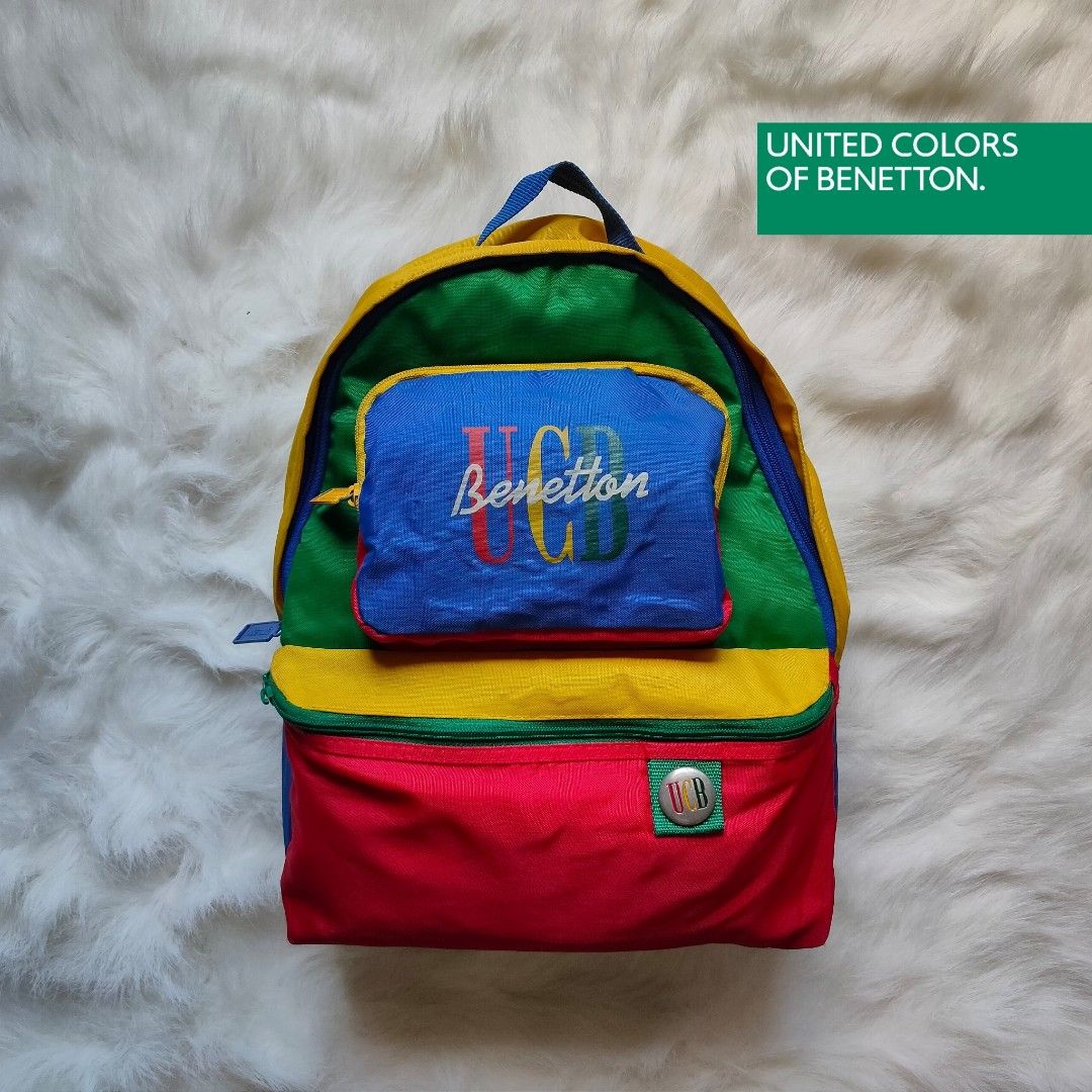 VINTAGE UNITED COLORS OF BENETTON Backpack Multicolor