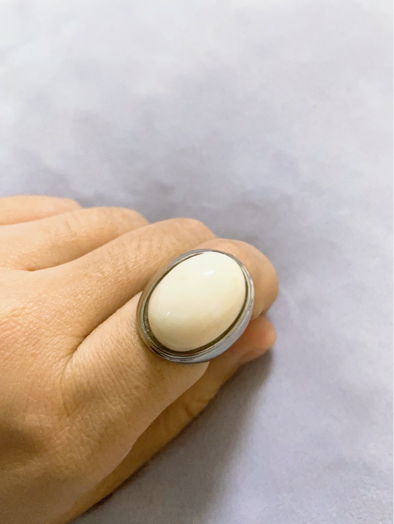 White coral hotsell ring