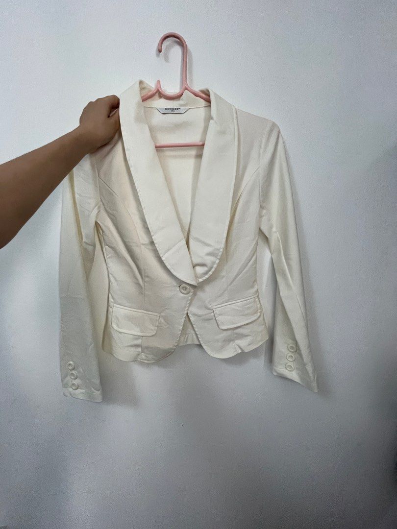 White Slim Fit Blazer