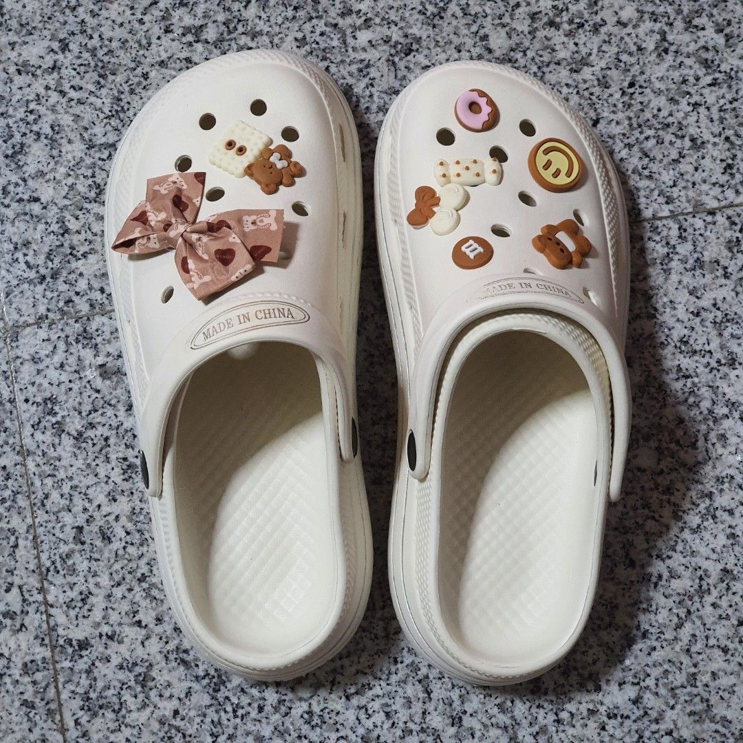 White Slip Ons Slippers Sandals Women s Fashion Footwear