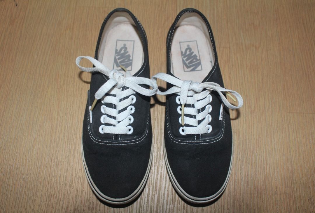 Black vans on sale size 5.5 womens