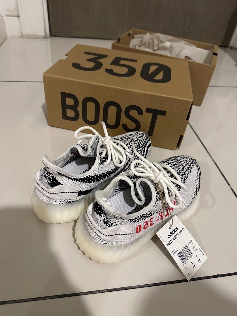 Yeezy Boost 350 V2 Zebra Women s Fashion Footwear Sneakers on