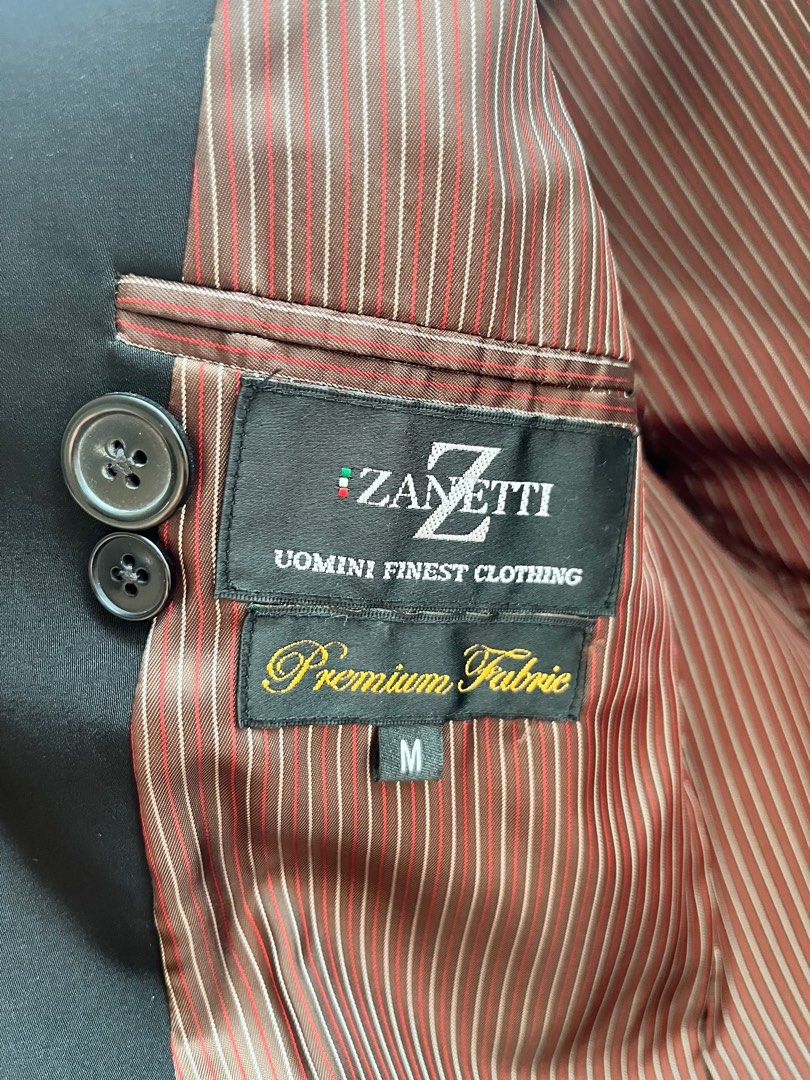 Zanetti black coat/suit, Men's Fashion, Coats, Jackets and Outerwear on ...