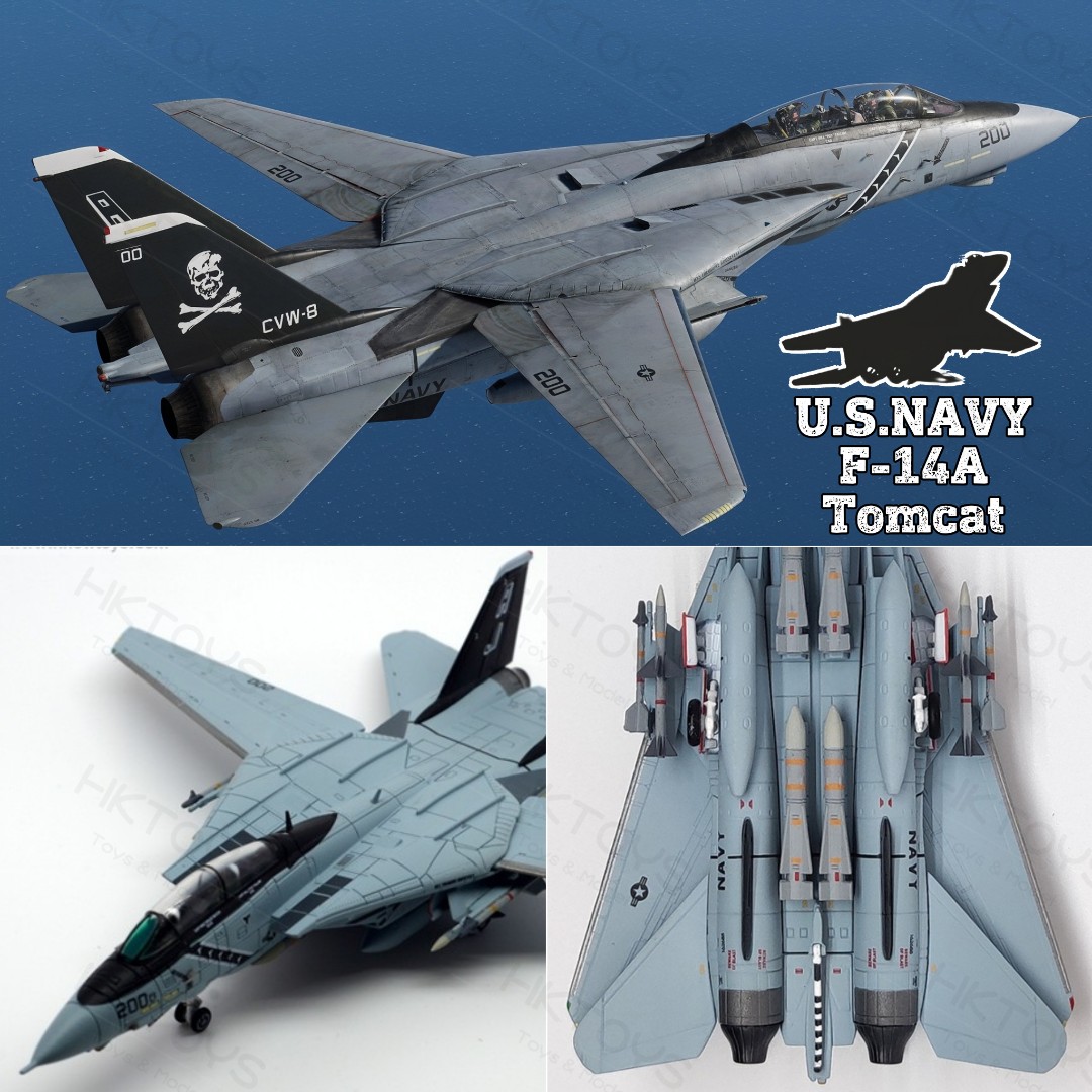 1：144 模型U.S.NAVY F-14A Tomcat VF-84 海盜旗雄貓式戰鬥機