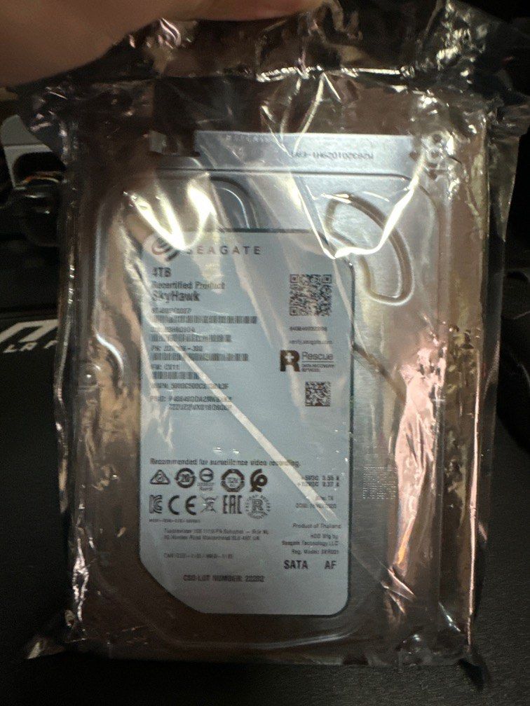 4TB HDD SKYHAWK, Computers & Tech, Parts & Accessories, Hard Disks ...