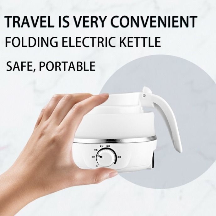 600ML Mini Electric Kettle Portable Fast Boiling Kettle Pot Machine