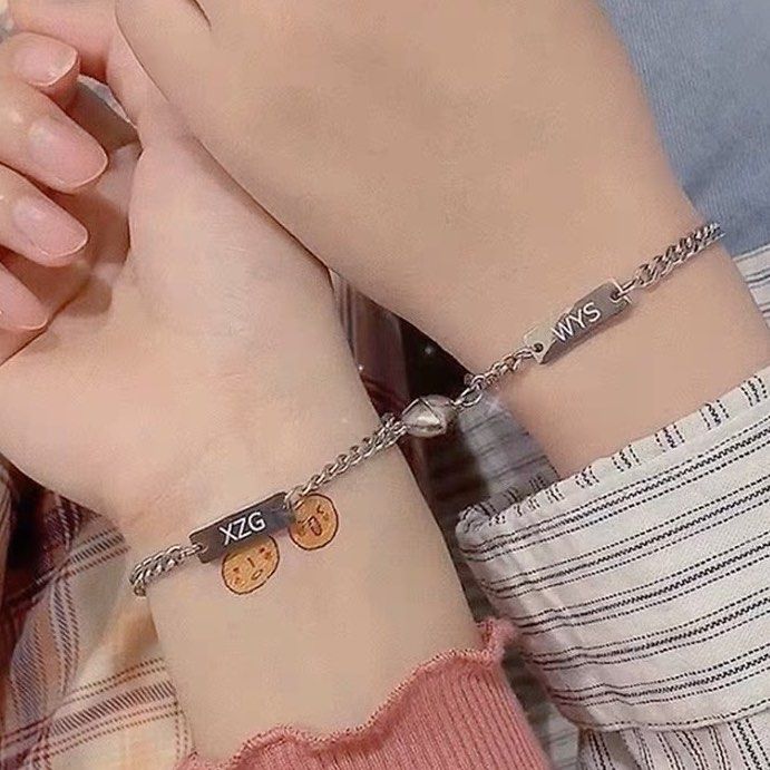 Matching silver bracelets for couples online