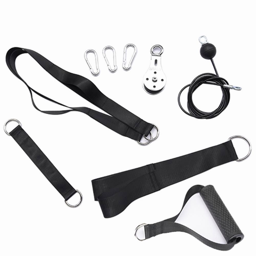 Fitness diy pulley cable machine system biceps shop triceps arm blaster hand strength gym equipment