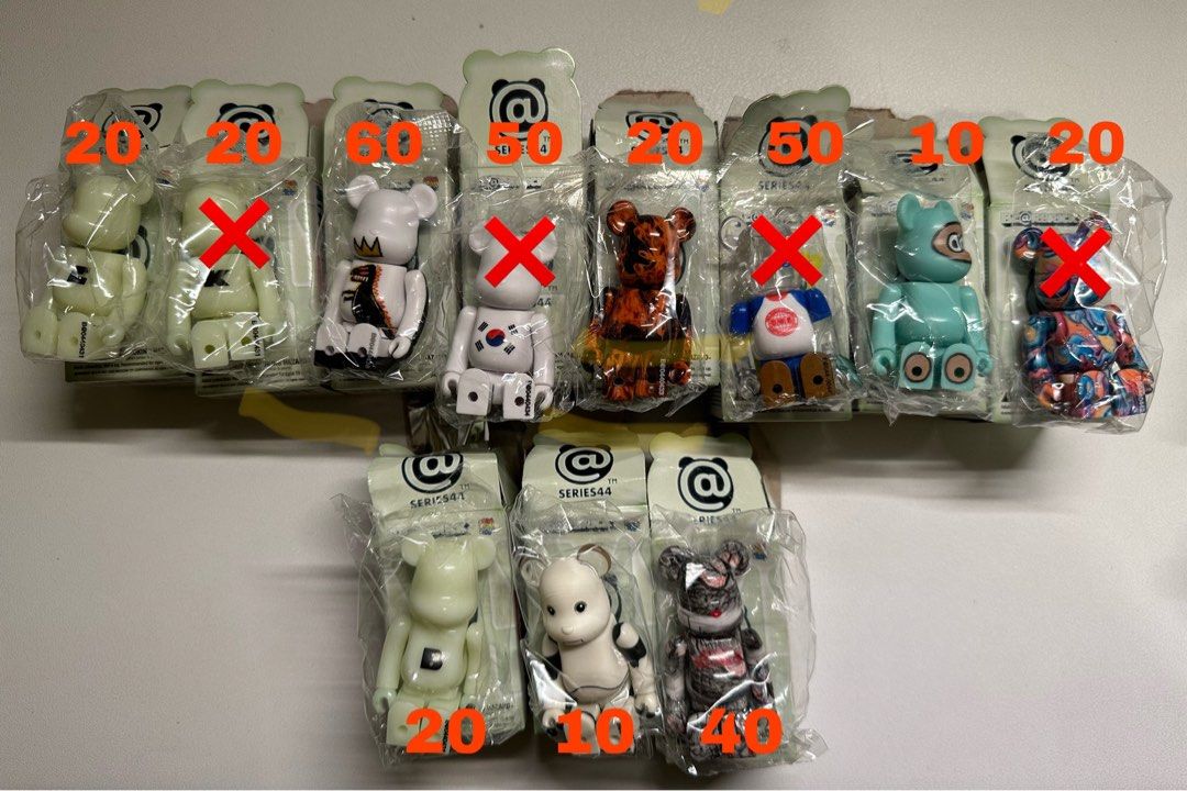 全新包郵/順豐自取) Bearbrick Be@rbrick Series 44 (另有46/45/43