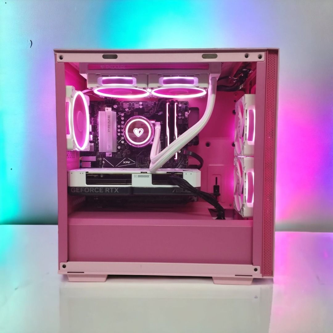 iGaming Computer: Ryzen 5 5600  RTX 4060/4060 Ti Vision Pink