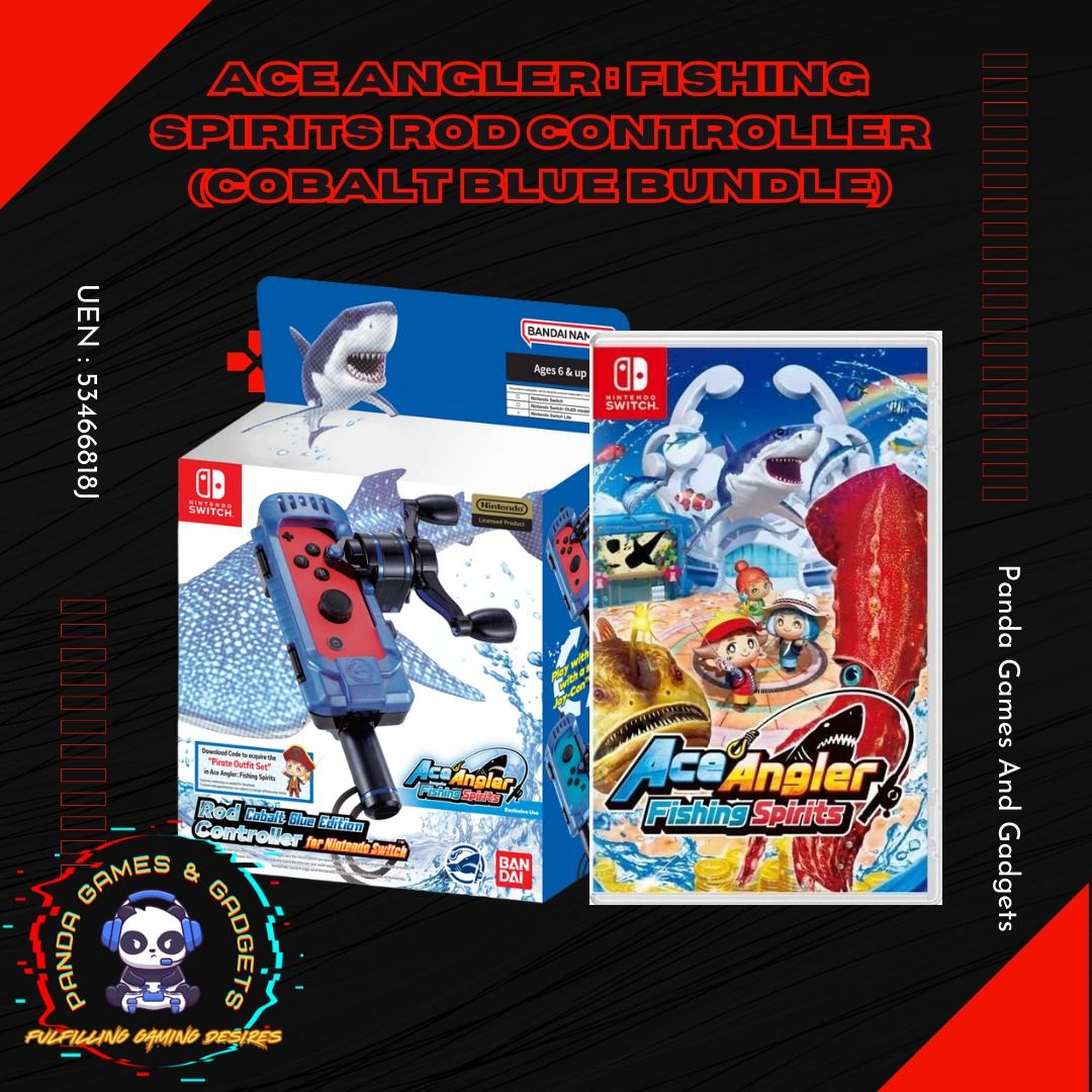 Bandai Namco Games - Ace Angler: Fishing Spirits (Rod Controller Bundled Edition) for Nintendo Switch