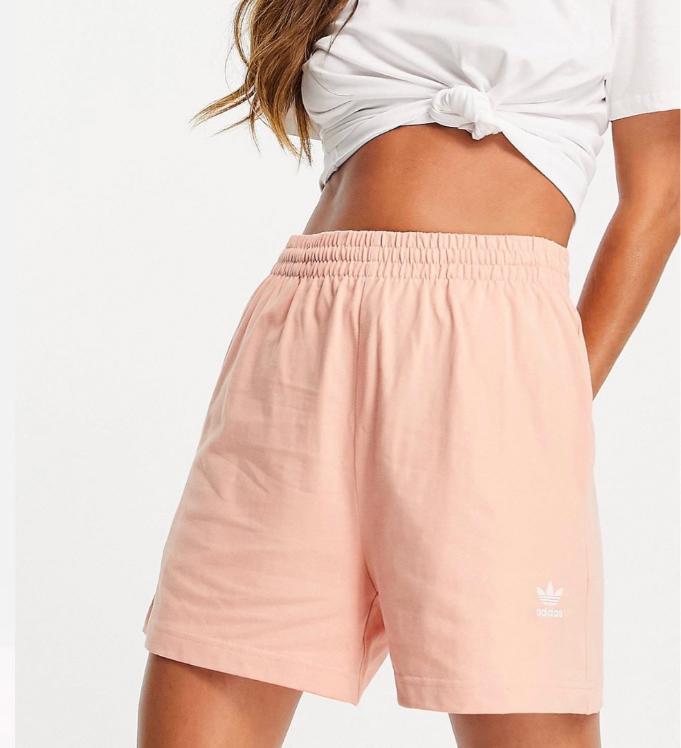 Adidas three stripe clearance shorts pink