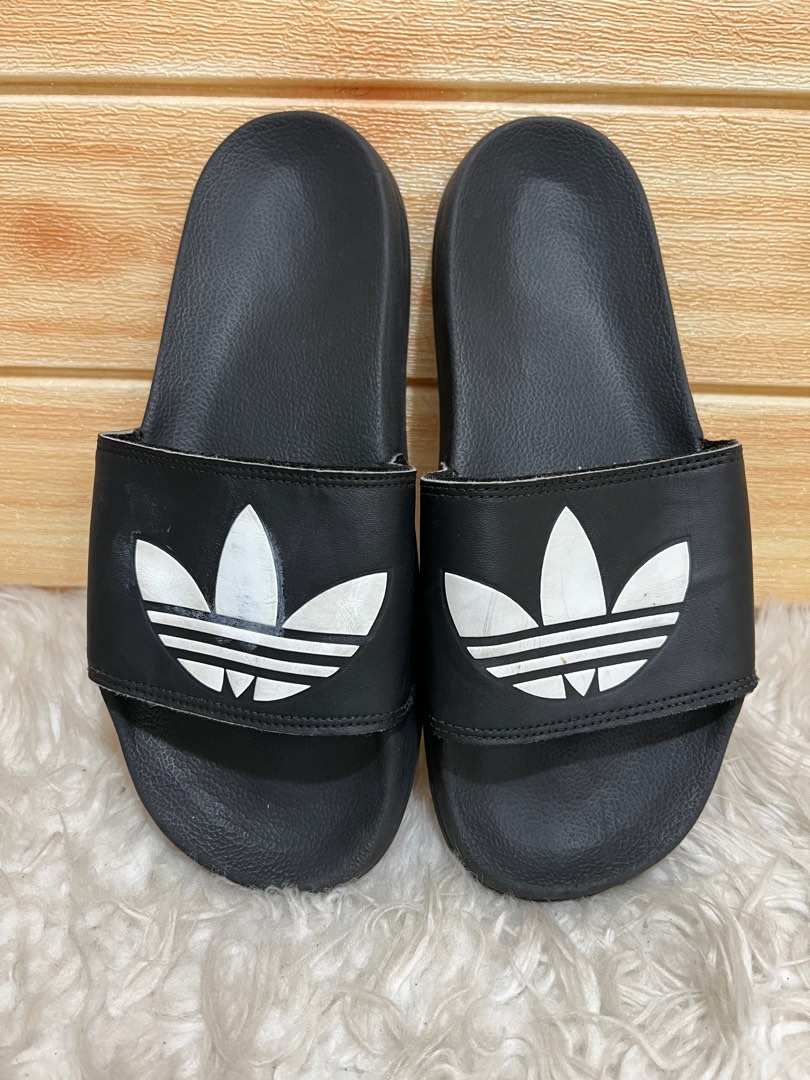 mens red adidas slides
