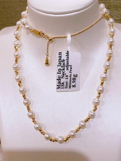 Adj.Mikimoto pearl necklace Jg