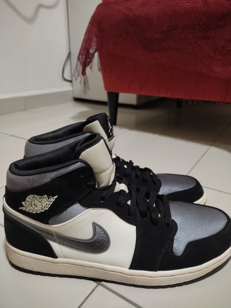 Nike air jordan satin grey clearance