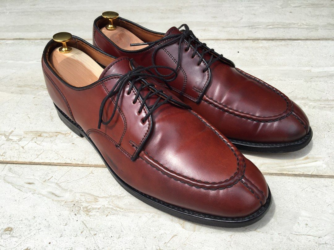 Rare Allen Edmonds Bradley Norwegian Split Toe Derby Burgundy Shell Cordovan US 10D 28cm Men s Fashion Footwear Dress shoes on Carousell