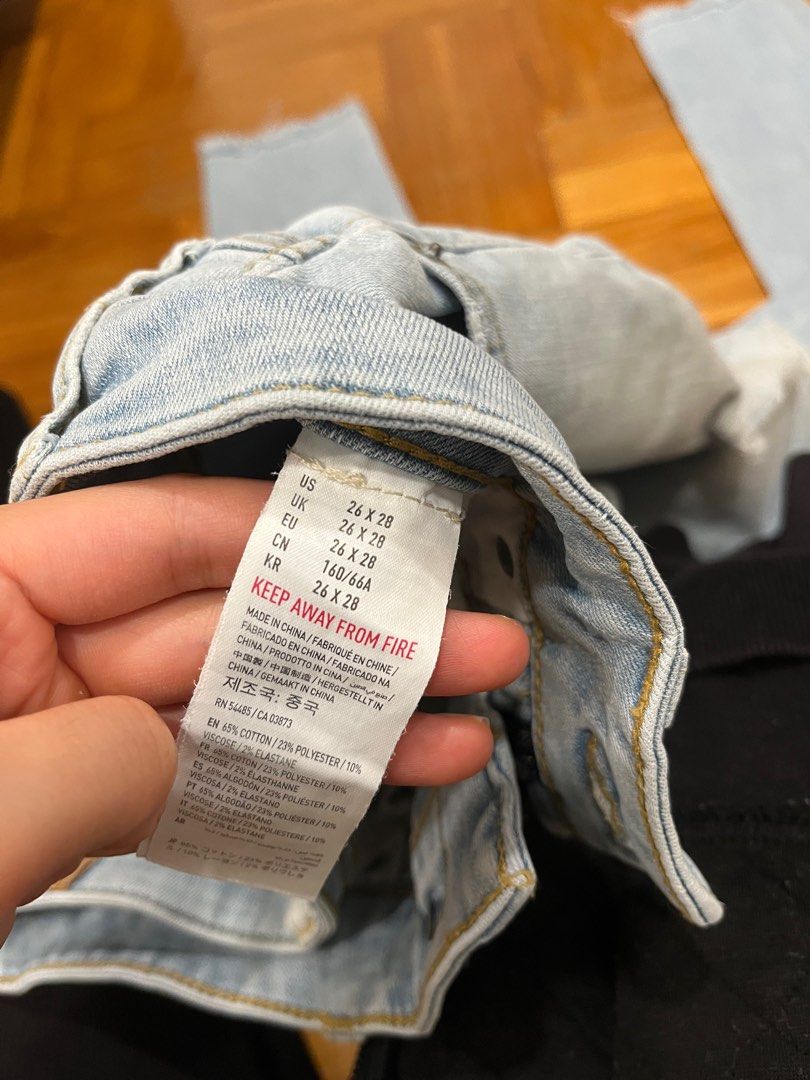 Mens jeans size online 28 x 28