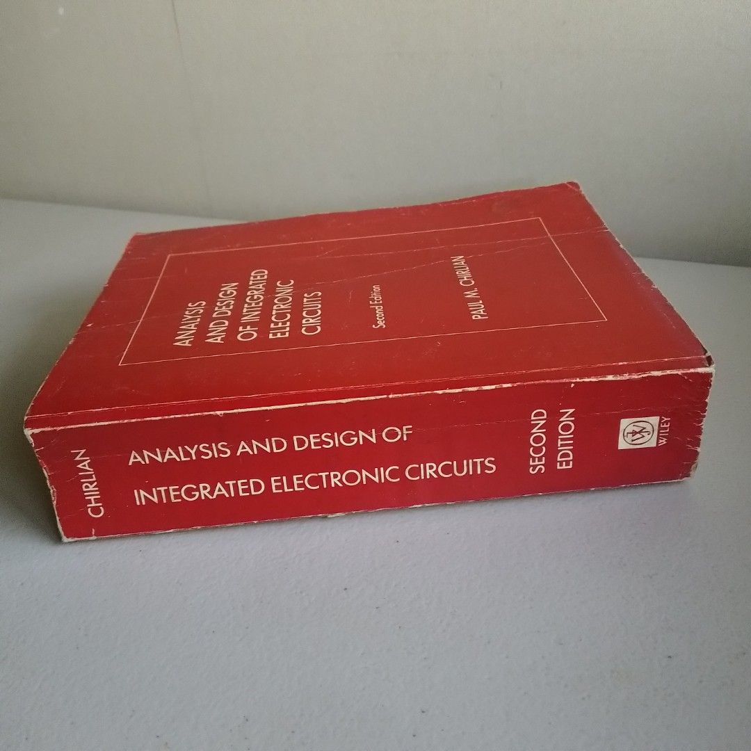 Analysis and Design of Integrated Electronic Circuits 2nd Edition ...