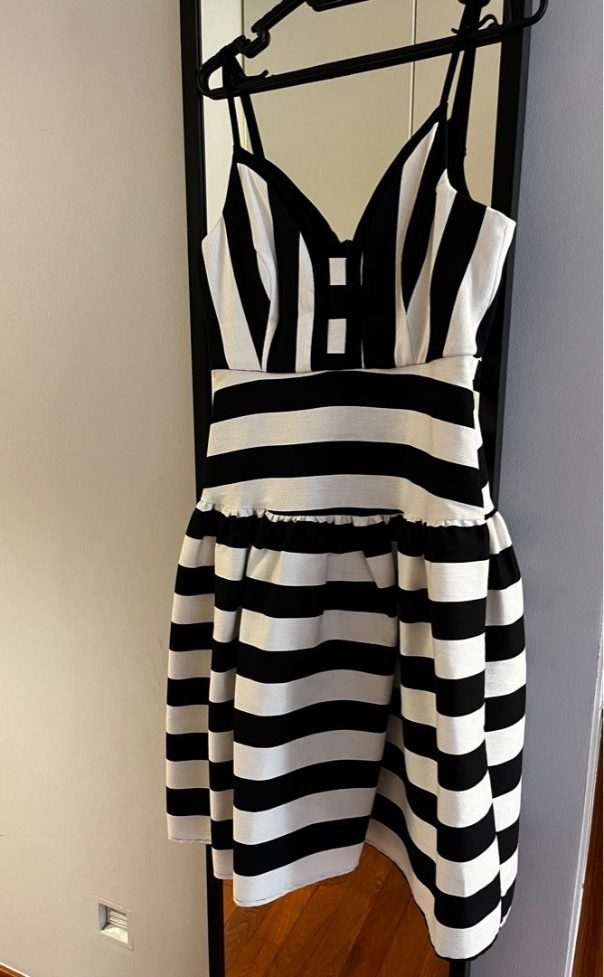 Black and white striped dress asos shop