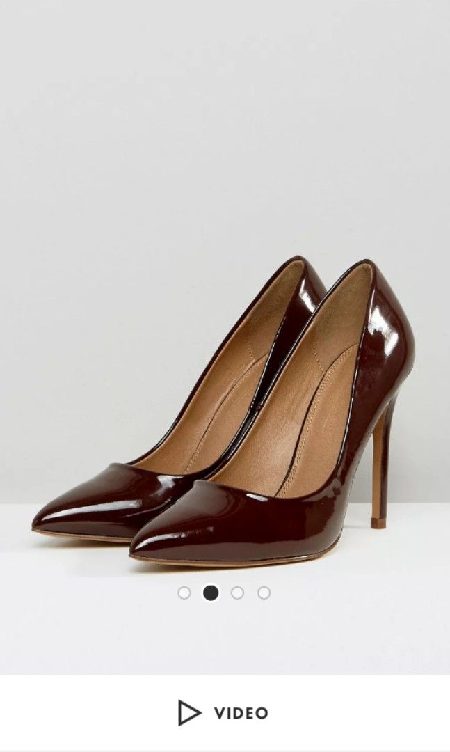 ASOS DESIGN Wide Fit Paris Pointed high heel court shoes in