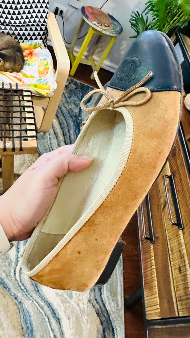 used chanel ballet flats