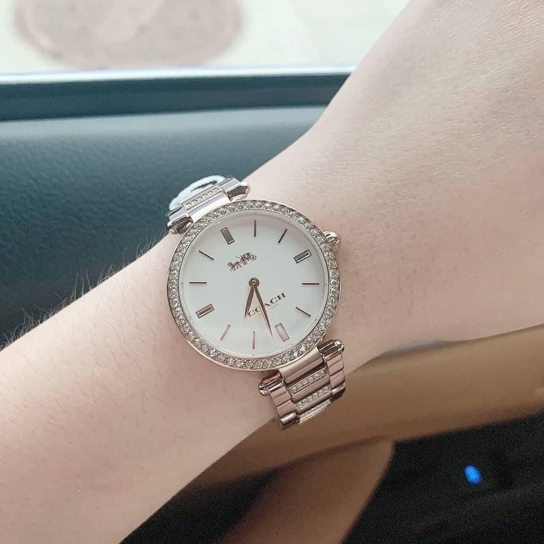 Coach park watch online 34mm carnation gold