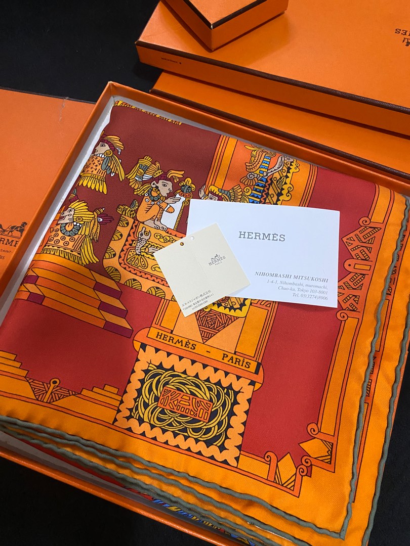 Hermes scarf with box Clearance