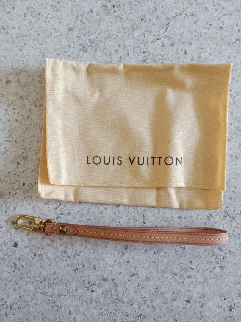 Authentic Louis Vuitton Vachetta Leather Wristlet Strap for Pochette Wallet  and clutch