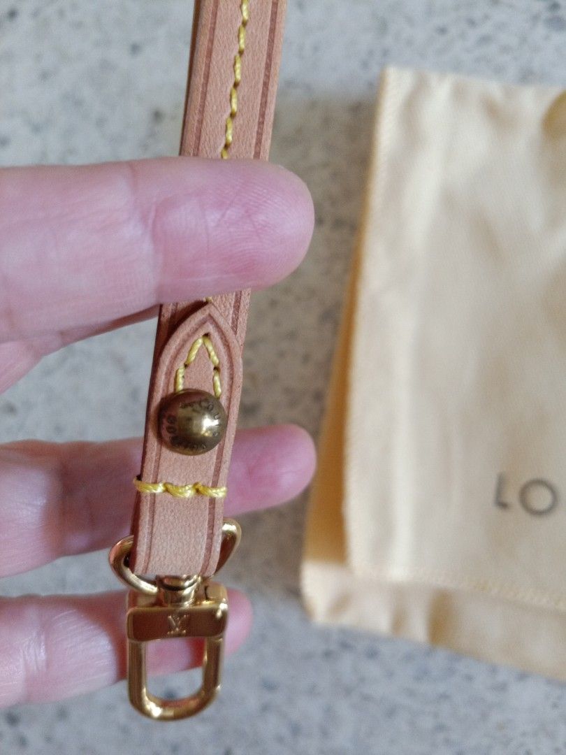 Authentic Louis Vuitton Vachetta Leather Wristlet Strap for Pochette Wallet  and clutch