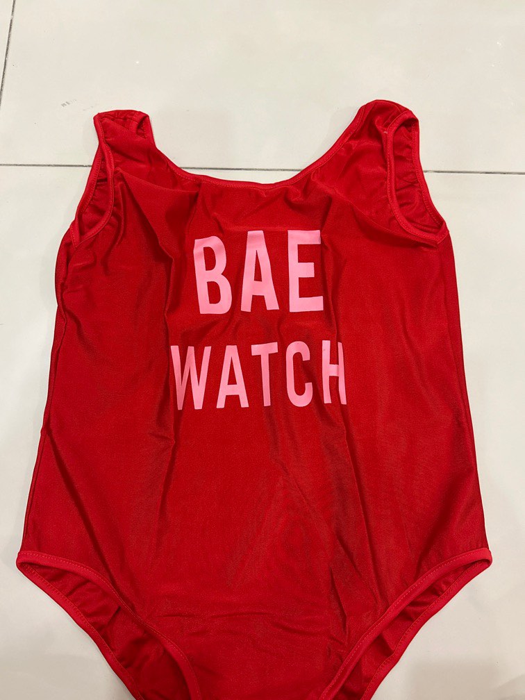 Bae Watch Red Swimsuit Women s Fashion Swimwear Bikinis