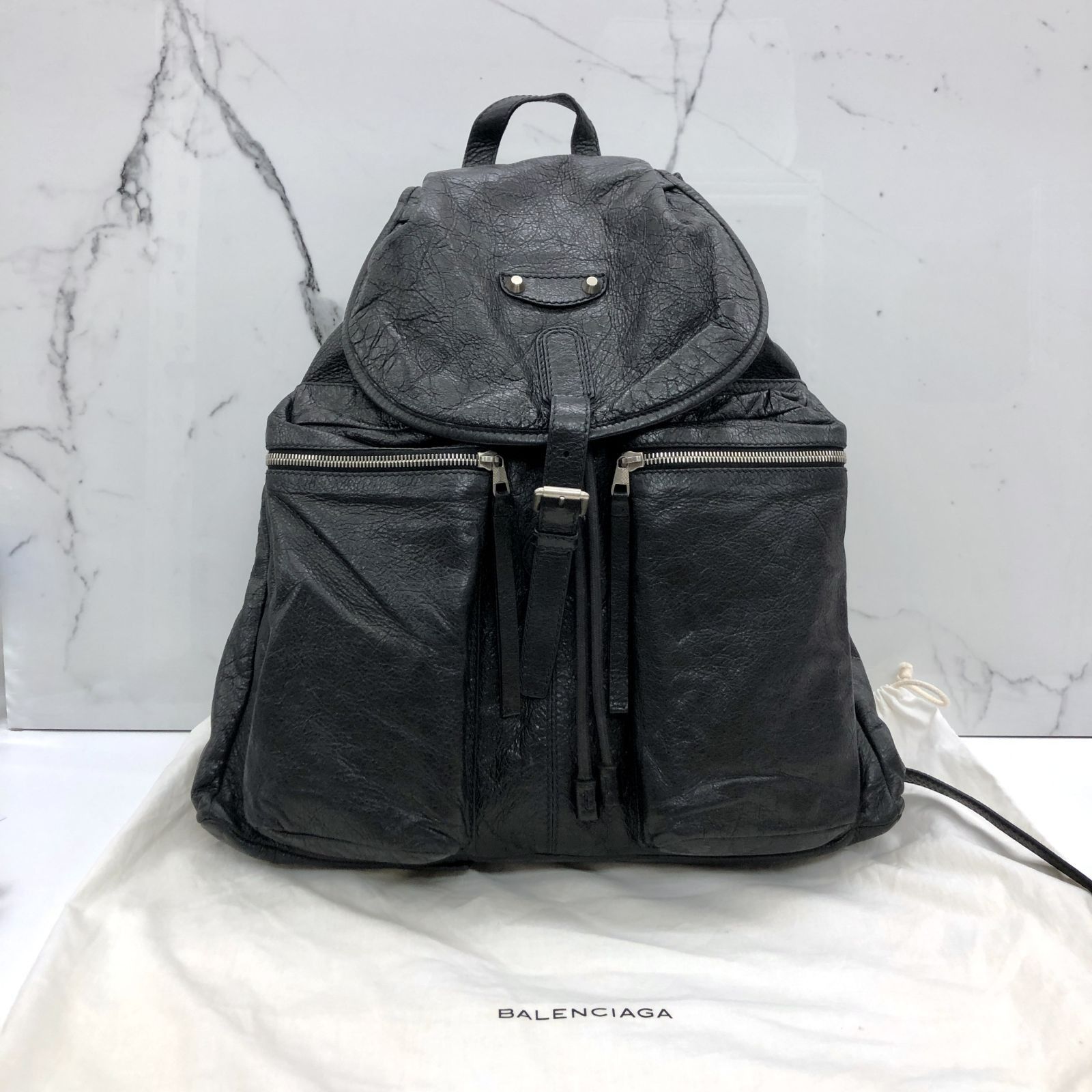 Balenciaga clearance leather backpack