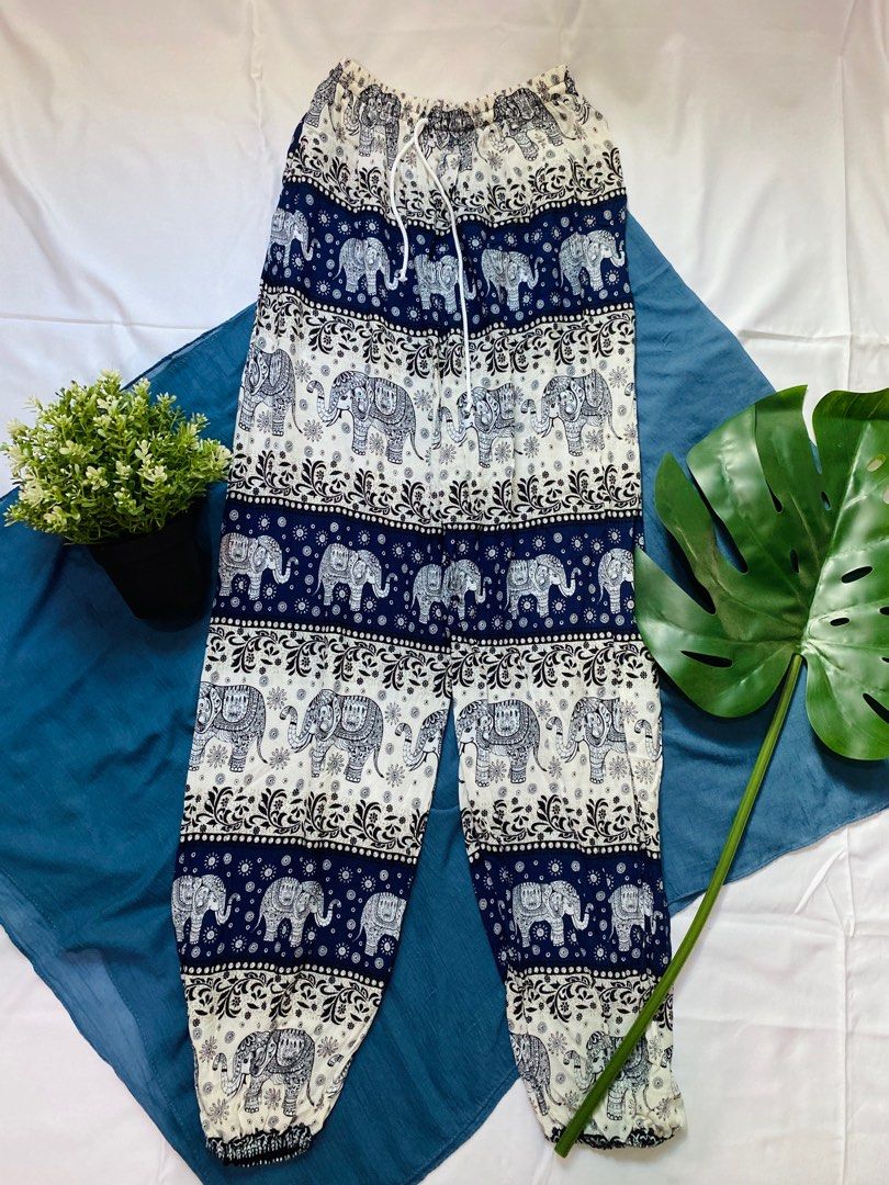 Bangkok Elephant Pants (Category: Other Bottoms) located in Silang. Submitted by loved.bymeph (Listing ID 1250009896, Image 1). Description: Elephant print jogger pants. Bought from Thailand. Never used. Size: S-M.