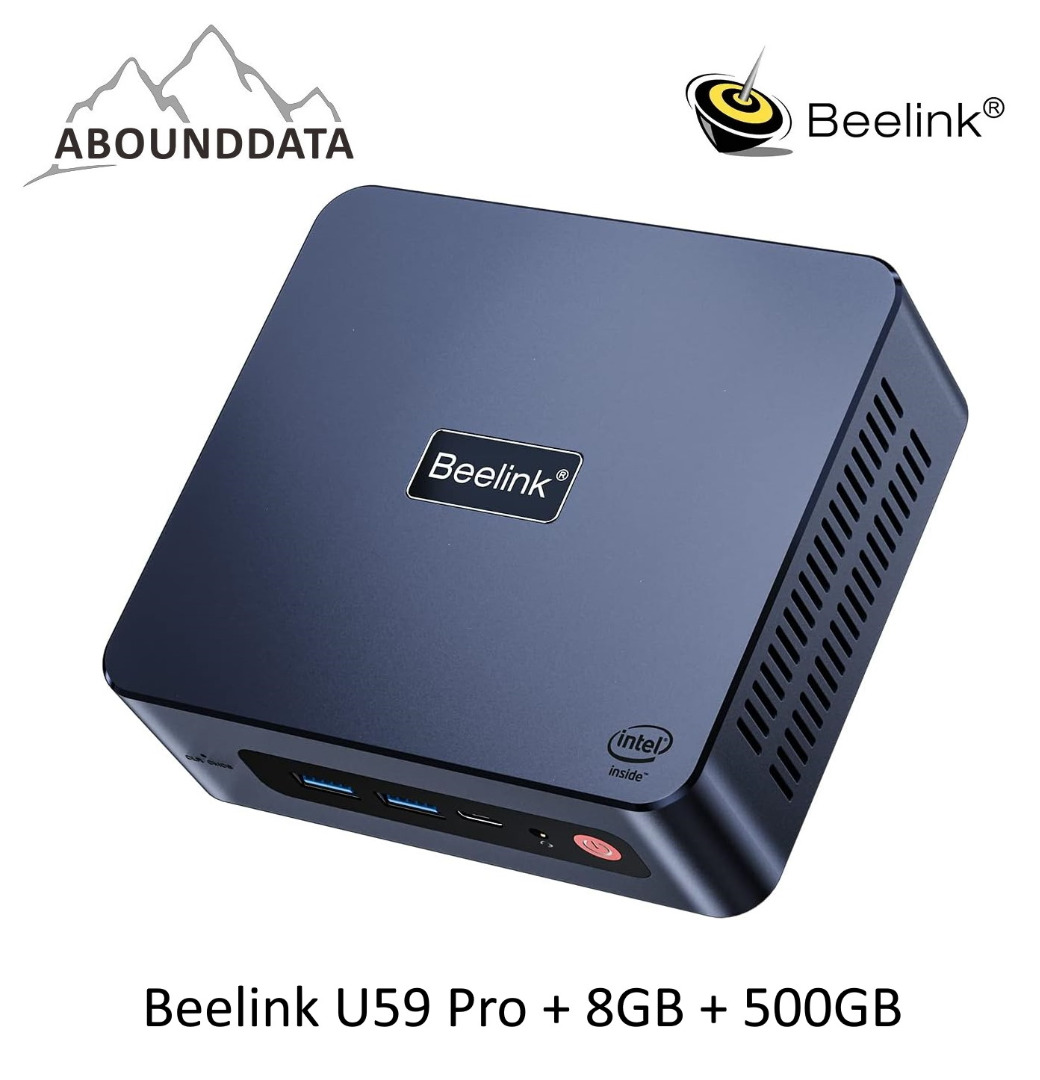 Beelink U59 Pro + 8GB + 500GB mini PC, Computers & Tech, Desktops on ...