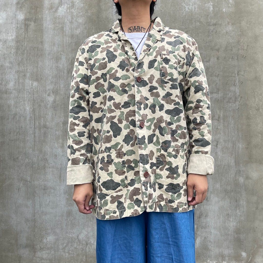 Bellfield Duck Camo Blazer Type Jacket Slightly Faded
