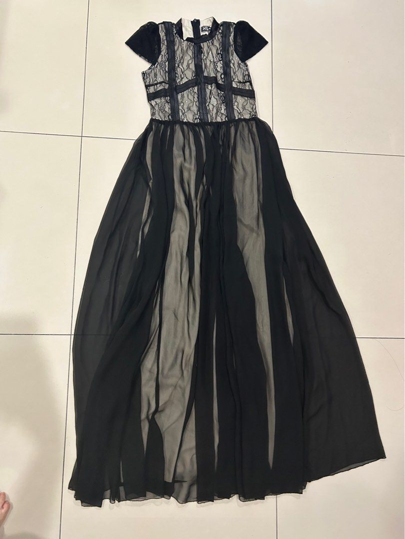 Black lace flowy dress Women s Fashion Dresses Sets Dresses