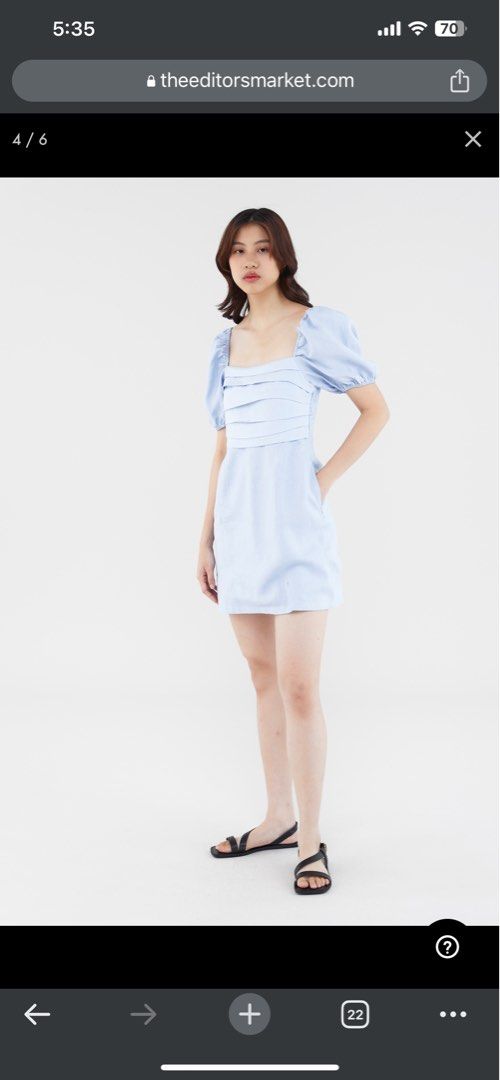 Blake Linen Pleat-Front Dress, Women's Fashion, Dresses & Sets, Dresses on  Carousell