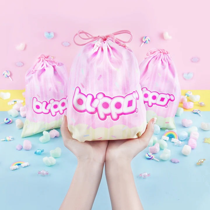 BLIPPO Surprise Kawaii Pouch Pastel Pink Text Japan Candy Box Miny Bag ...