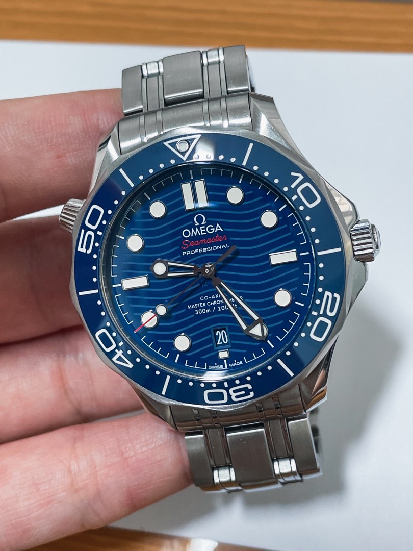 Omega seamaster professional blue dial top