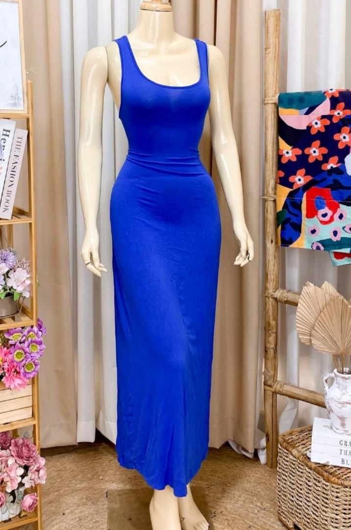 BLUE MAXI DRESS SKIMS DUPE on Carousell