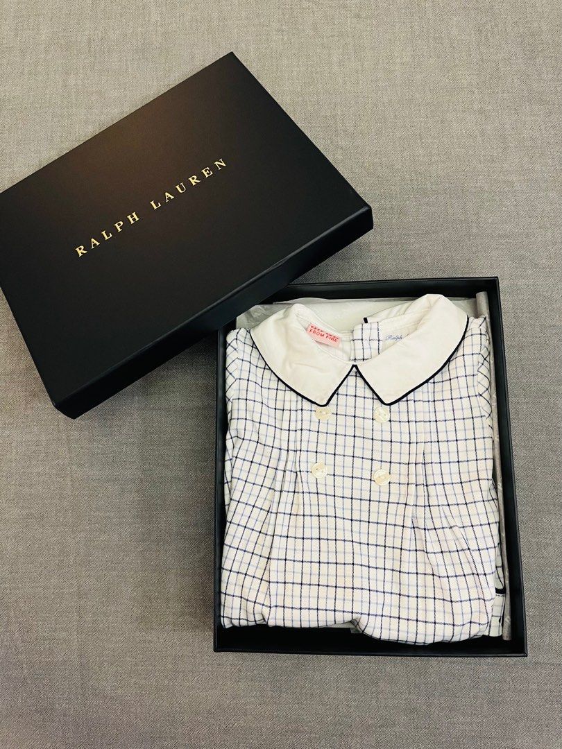 BNIB Ralph Lauren Baby Unisex Romper Sleepsuit Pajamas Size 75