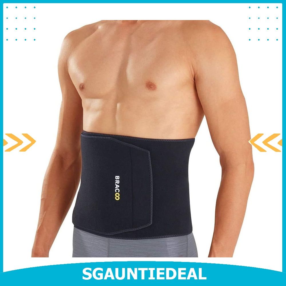 Waist Trimmer Belt for Men,Sauna Waist Trainer with Adjustable Double  Straps,Sweat AB Belt for Weight Loss and Back Support