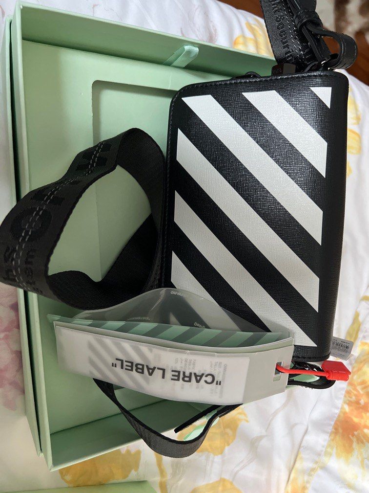 Off white online brand sling bag