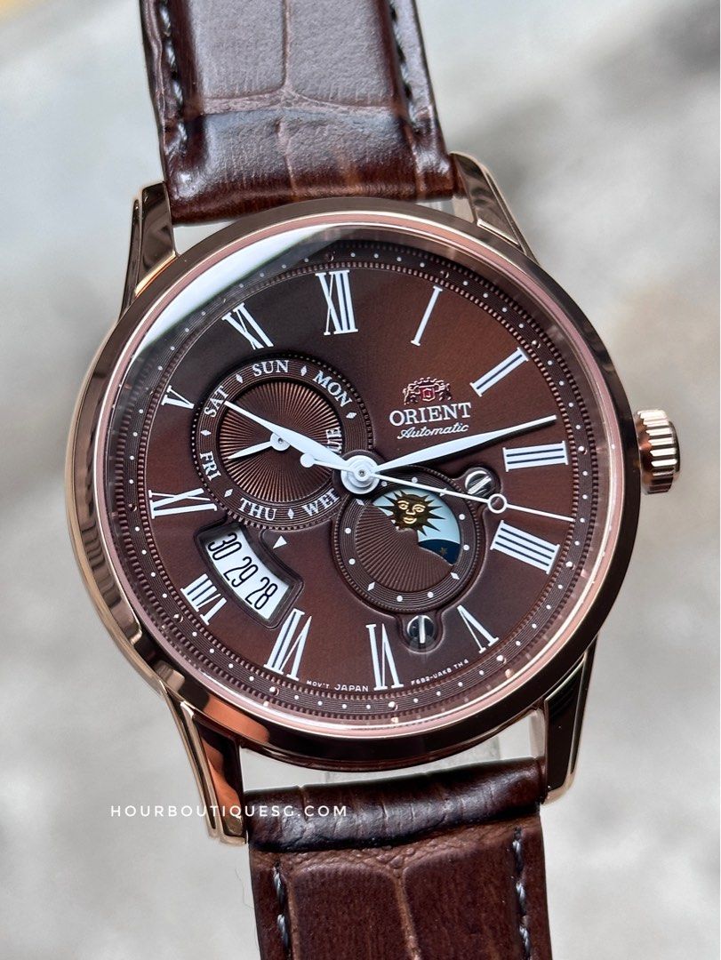 Orient sun and hotsell moon 3 rose gold