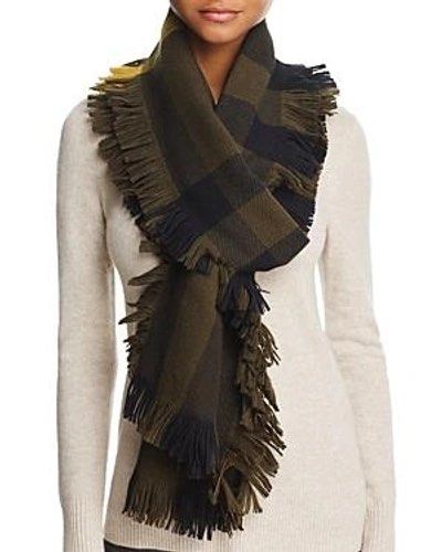 Burberry Half Mega Fringe Scarf Women s Fashion Watches